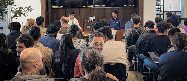 Audience at a talk on Startup Principles in San Francisco
